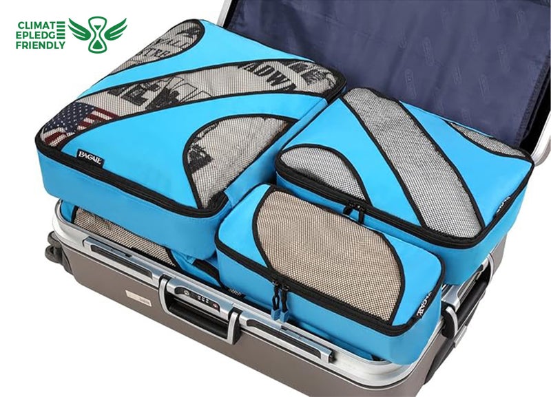 BAGAIL 6 Set Packing Cubes,Travel Luggage Packing Organizers(6Set Blue) - Image 5